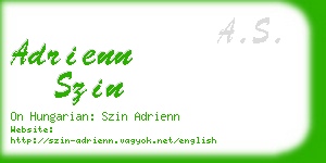 adrienn szin business card